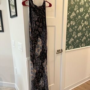 Maeve High Neck Paisley Maxi Dress